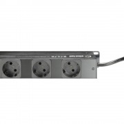 19 power strip 6-way, individually switchable and protected