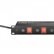 19 power strip 6-way, individually switchable and protected