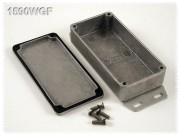 Watertight Diecast Enclosure, Flanged Base 50x100x21 mm, Natural Aluminum