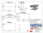 Hammond 1444-32 Aluminum Enclosure 432 mm x 254 mm x 76 mm