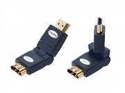 Inakustik Premium HDMI Winkeladapter 360 Rotierbar um 2...