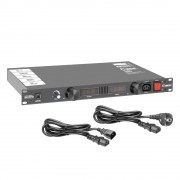 Power Conditioner mit Volt- und Amperemeter, Display und Rack-Beleuchtung