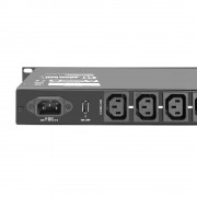 Power Conditioner mit Volt- und Amperemeter, Display und Rack-Beleuchtung