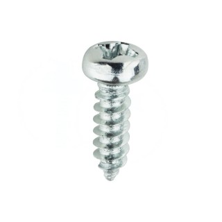 3x10mm Lens Head Dome Screw galvanized, Phillips, sharp point