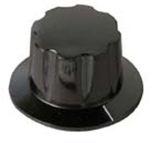 Daka-Ware Skirted Control Knob 1930 schwarz