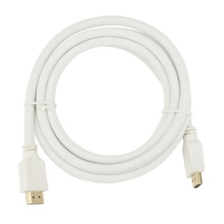 HDMI HighSpeed-Cable with Ethernet & ARC, 4K, braided, white