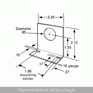 Hammond BRACKET ZINC PLATED MTG70330-BULK