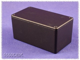 Hammond Diecast Aluminum Enclosure black 115x64x51mm