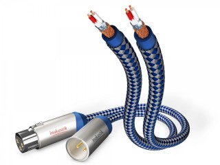 Inakustik Premium Audiokabel XLR Stereo; XLR (m) <> XLR (w) Blau/Silber 