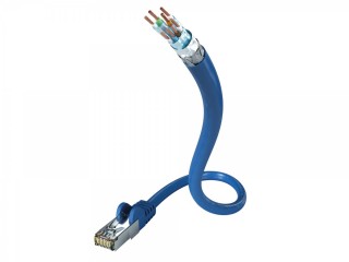 Inakustik Profi Netzwerkkabel CAT7 RJ45 <> RJ45; SF-UTP; AWG 26 Blau 