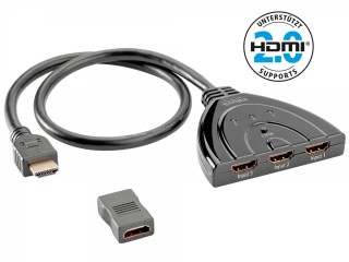 Inakustik Star 4K Switch 3>1 High Speed | HDMI 2.0 | 18 Gbps Star 4K...