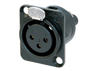 Neutrik NC3FD-S-1-B XLR Chassis Connector