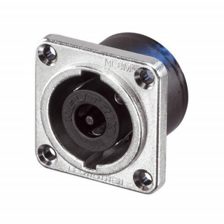 Neutrik NL8MPR Speakon 8 pole chassis connector, nickel metal square...