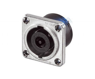 Neutrik NLT8MP Speakon 8-pole male chassis connector, Nickel housing,...