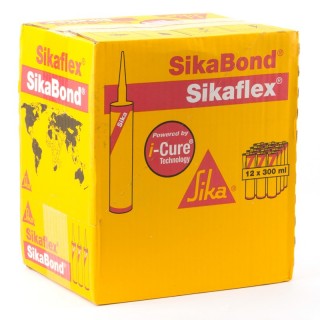 SikaBond T2 Elastic Acoustic Glue, Bundle of 12 x 300 ml white