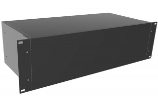 Spectra Line 19 Rackmount Aluminum Enclosure, black solid, depth 203 mm