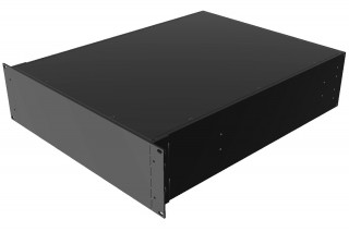 Spectra Line 19 Rackmount Aluminum Enclosure, black solid, depth 559 mm