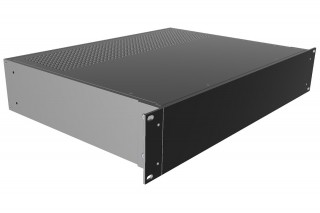 Spectra Vented 19 Rackmount Aluminum Enclosure, black vented, depth 330mm 