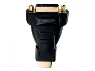 Inakustik Premium HDMI <> DVI Adapter HDMI (m) > DVI-D (w) Schwarz 1er Set