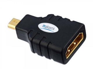 Inakustik Premium HDMI Micro Adapter HDMI (w) <> Micro HDMI (m) Schwarz...